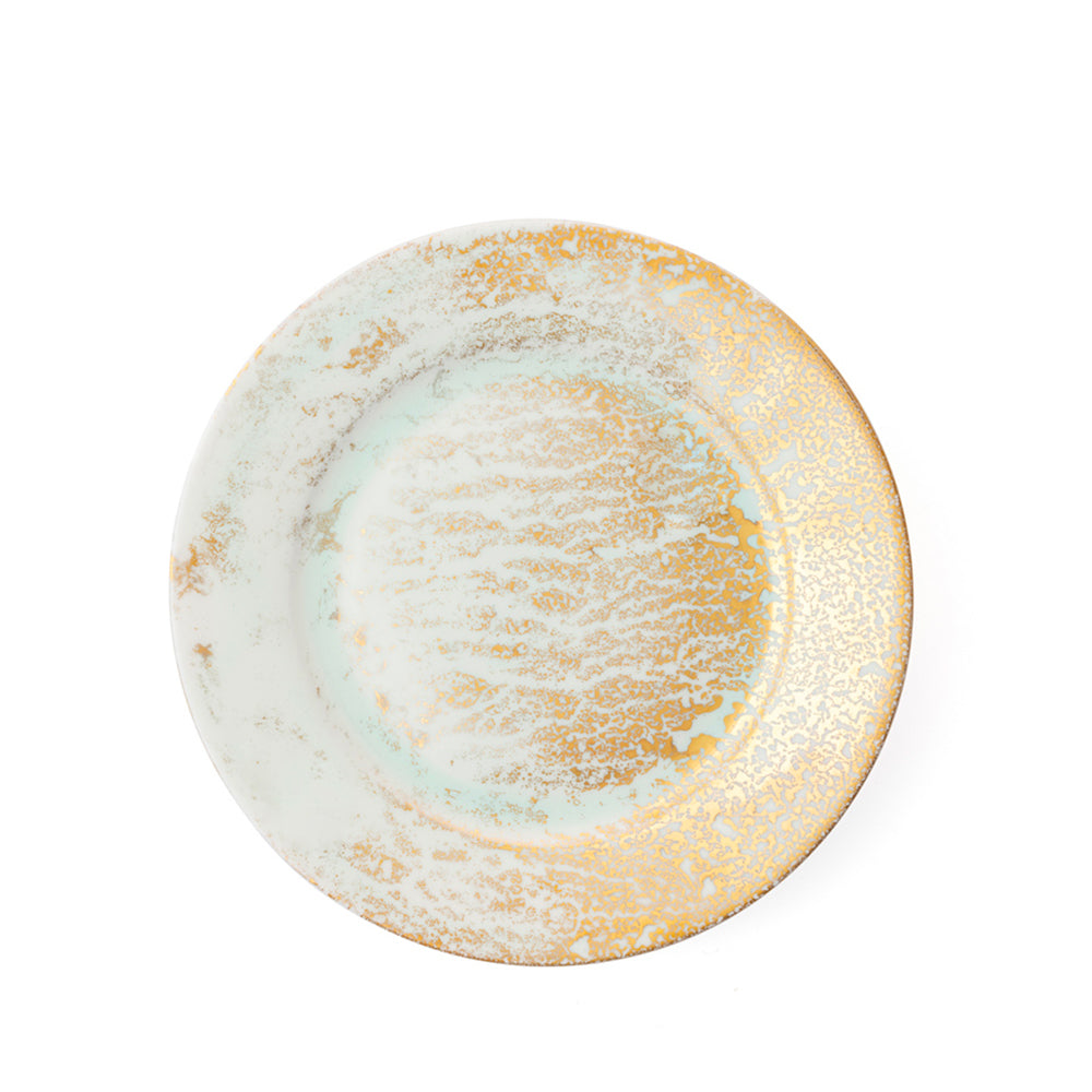 Golden Ash Mint Bread Rim Plate
