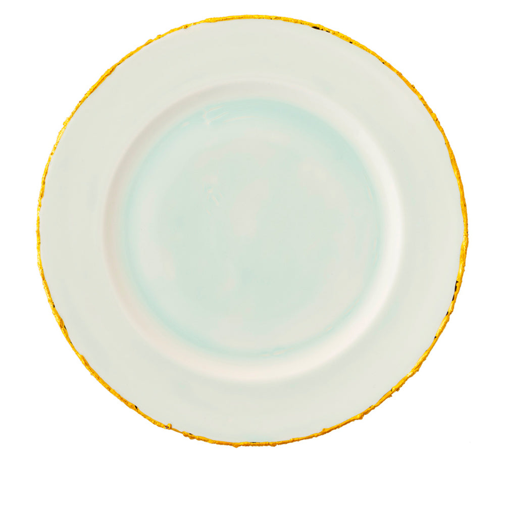 Golden Ash Mint Rim Charger
