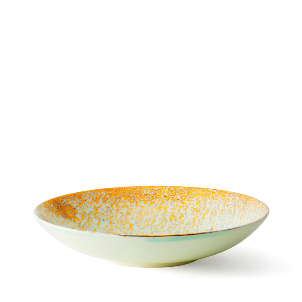 Golden Ash Mint  Soup Coupe Plate