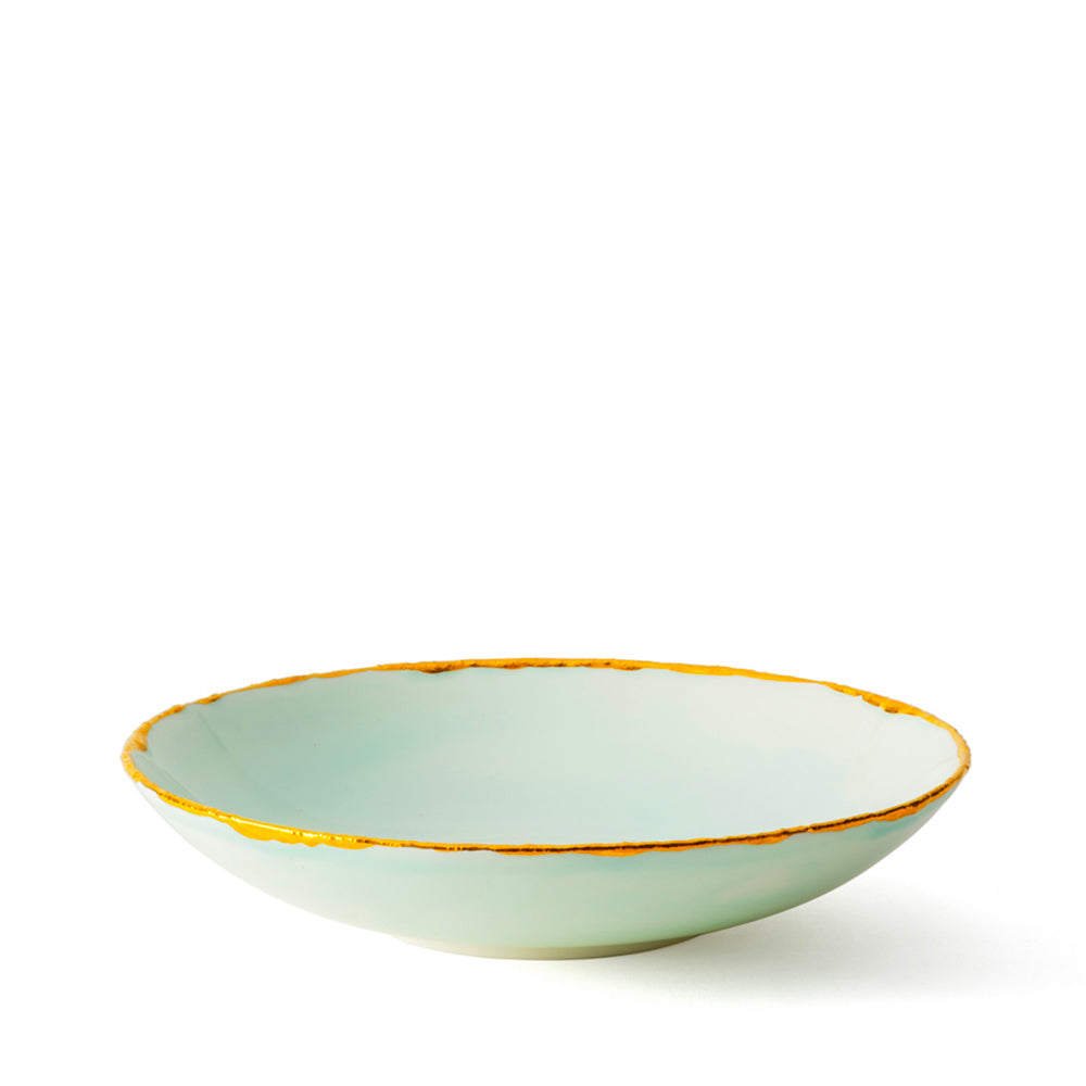 Golden Ash Mint Soup Coupe Plate Classic