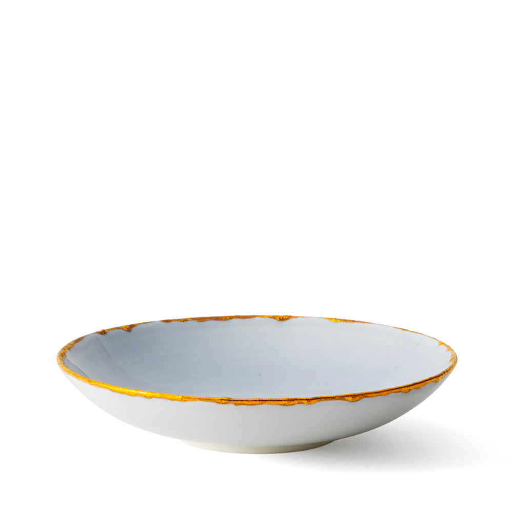 Golden Ash Blue Soup Coupe Plate Classic