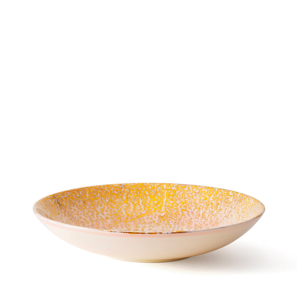 Golden Ash Pink Soup Coupe Plate