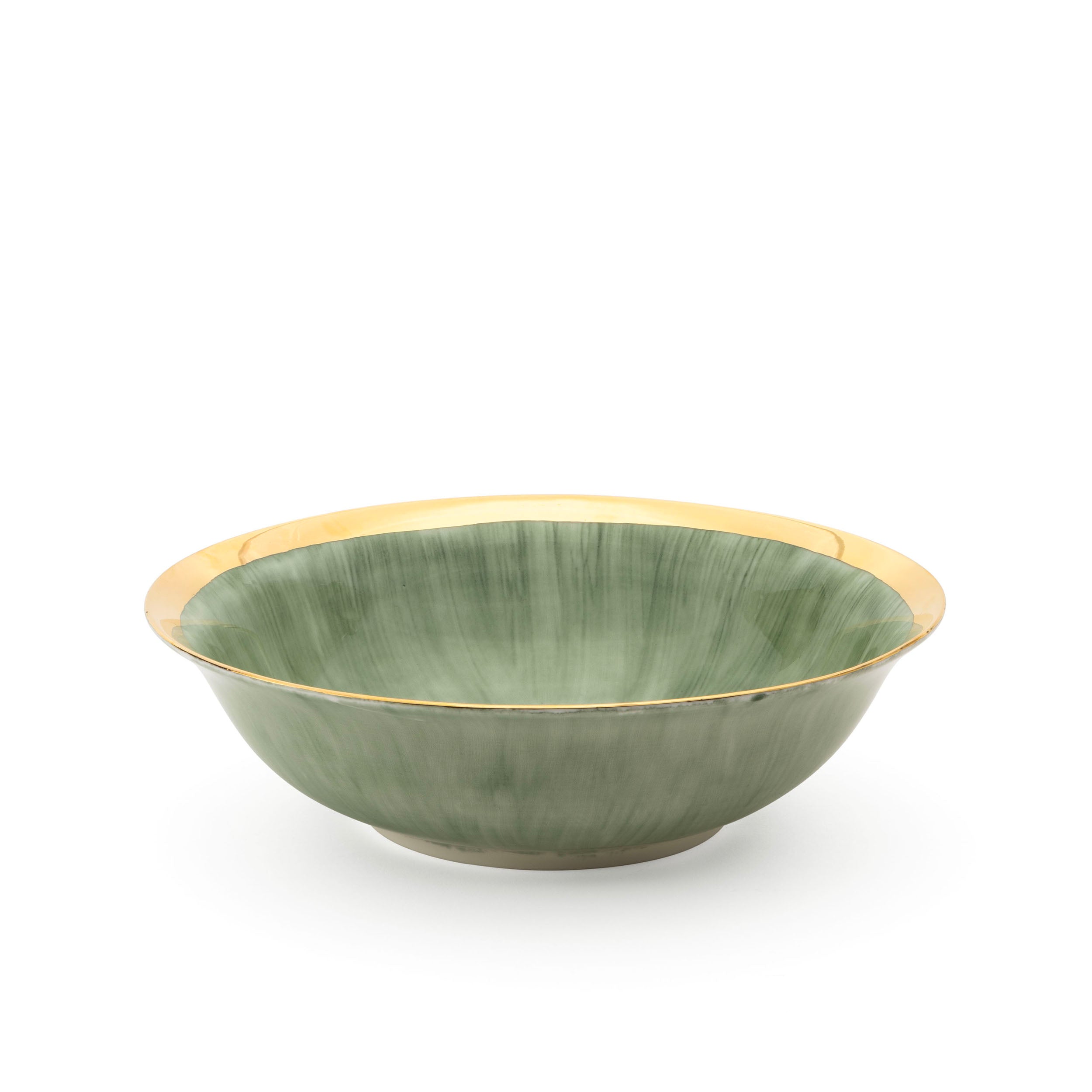 Jade Gold Salad Bowl