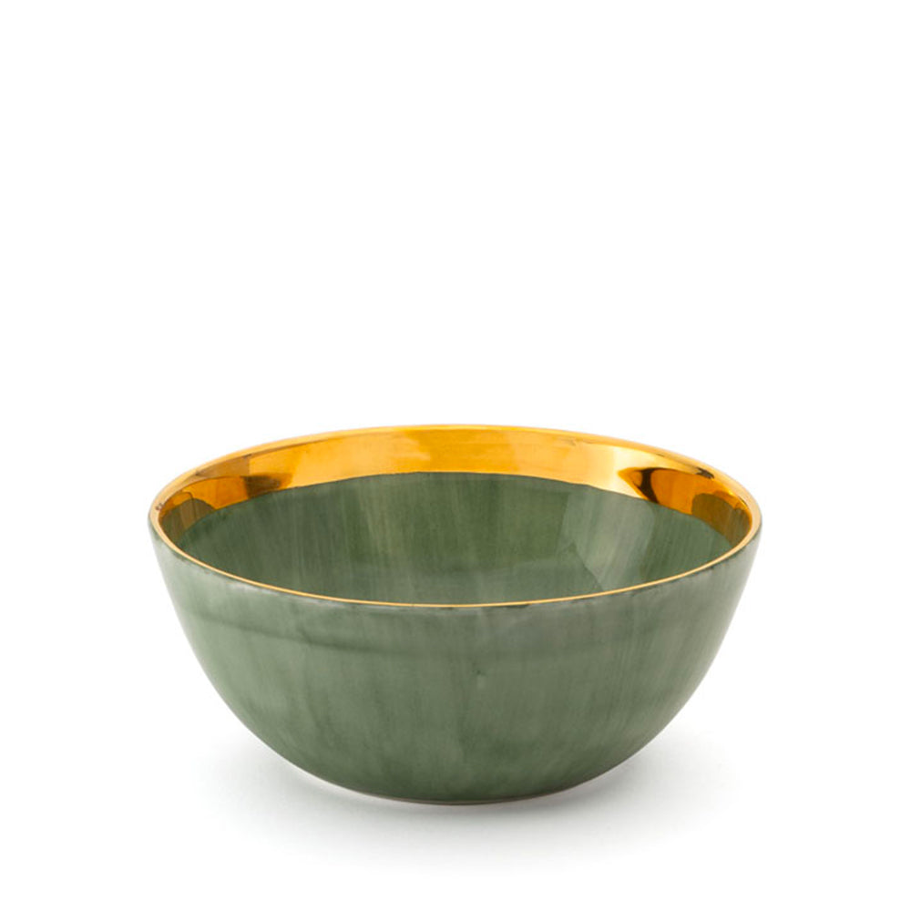 Jade Gold Fruit Bowl