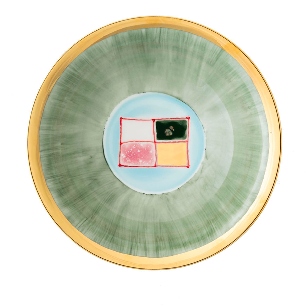 Jade Gold Salad Bowl