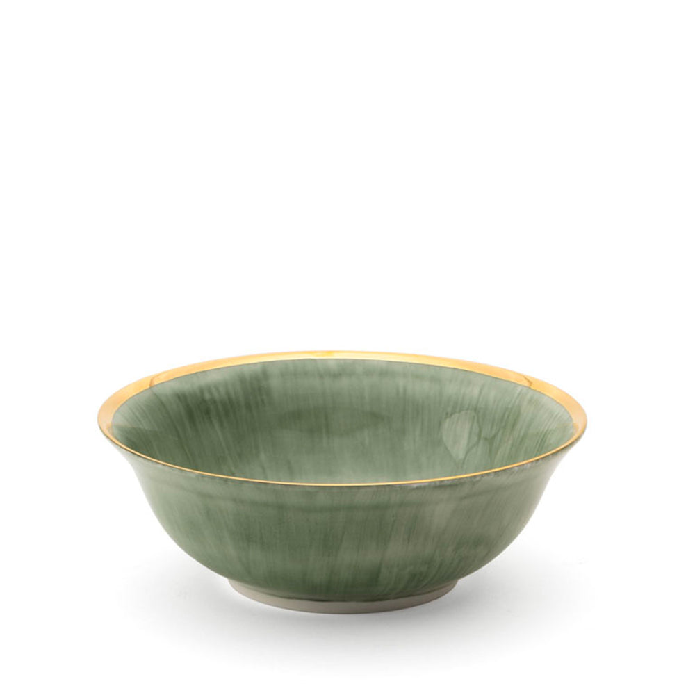 Jade Gold Salad Bowl
