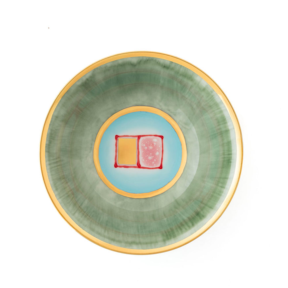 Jade Gold Salad Bowl