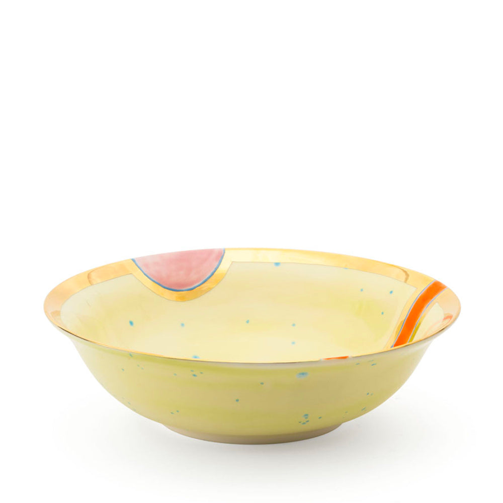 Lime Gold Salad Bowl