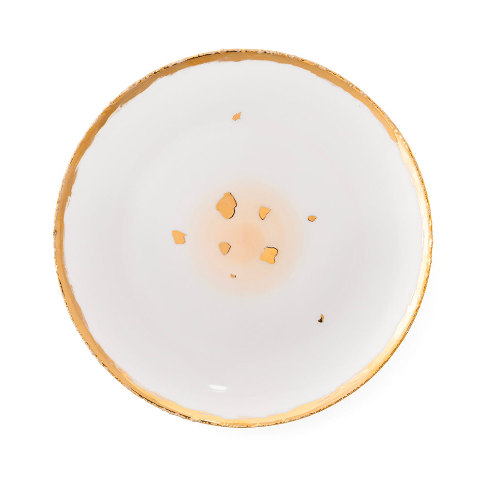 Michelangelo Bianco Dessert Coupe Plate