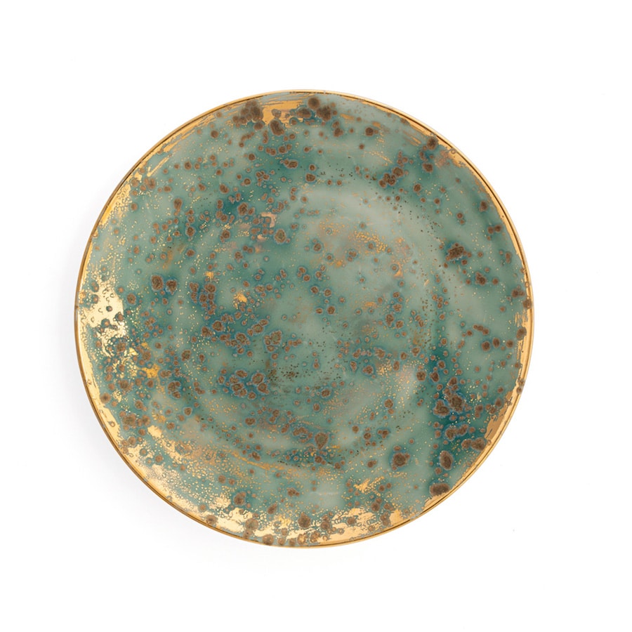 Michelangelo_Dessert Coupe Plate D22 Green