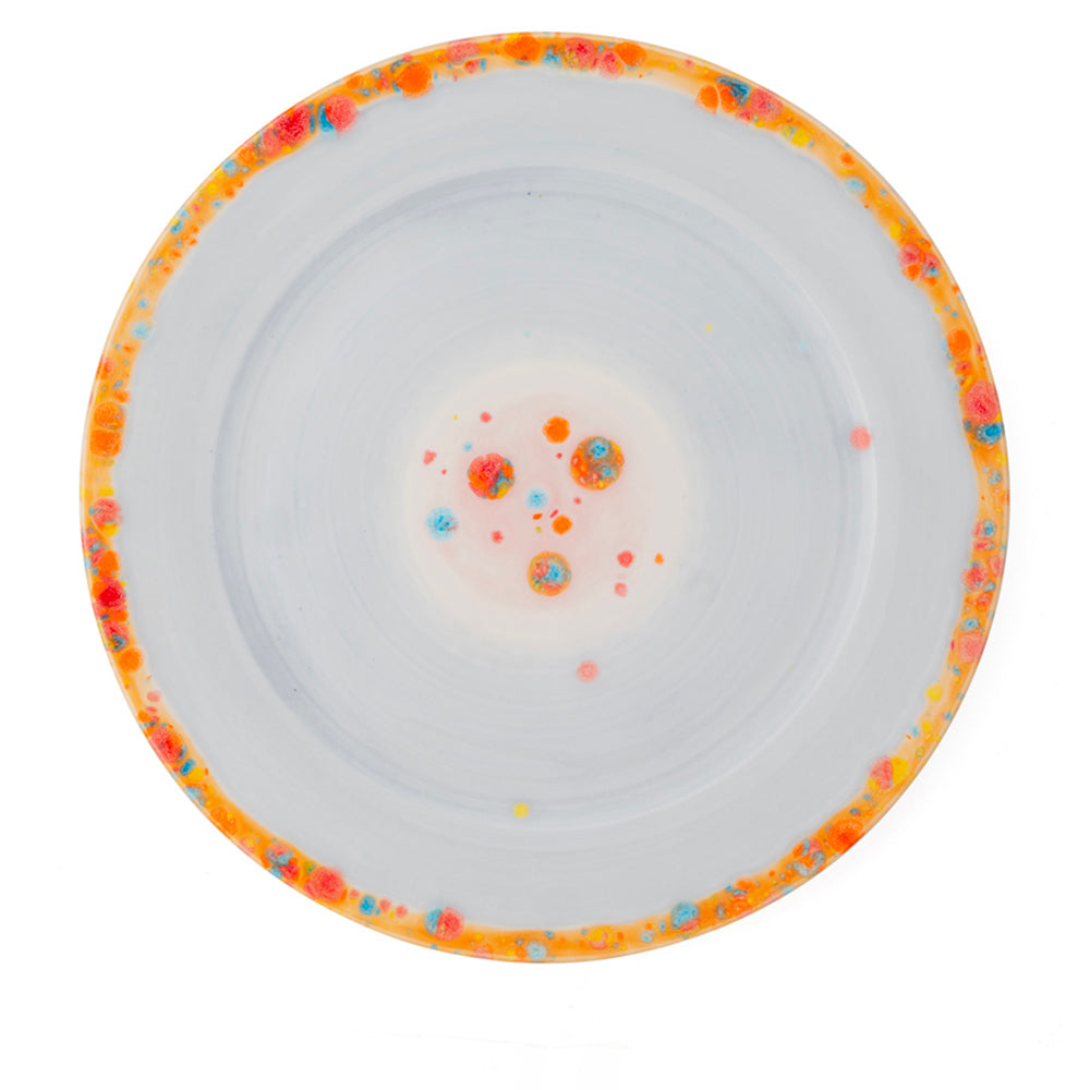 Murrine Gray Rim Charger