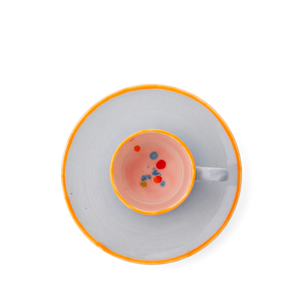 Murrine Straight Coffee Cup & Saucer