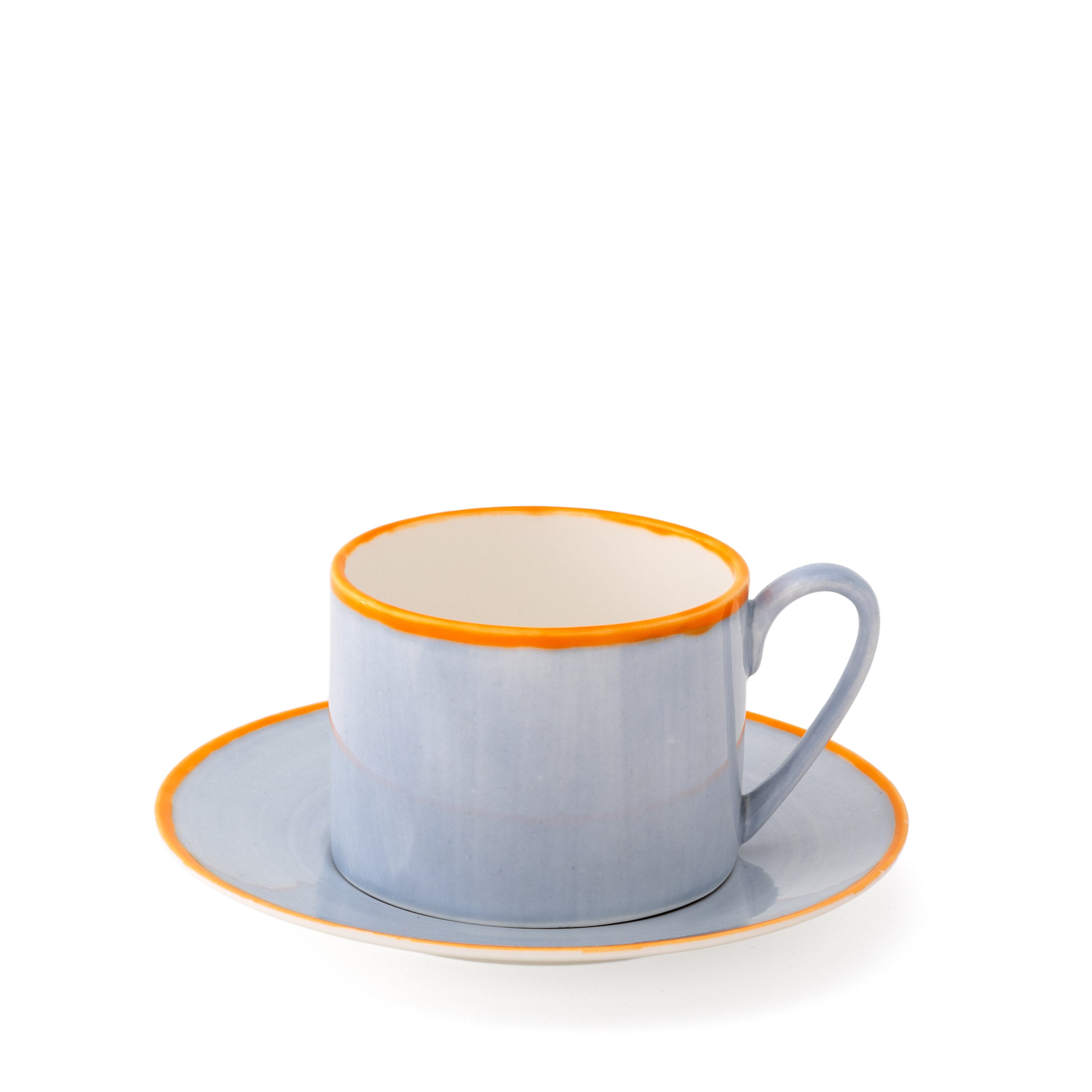 Murrine Gray Teacup & Saucer