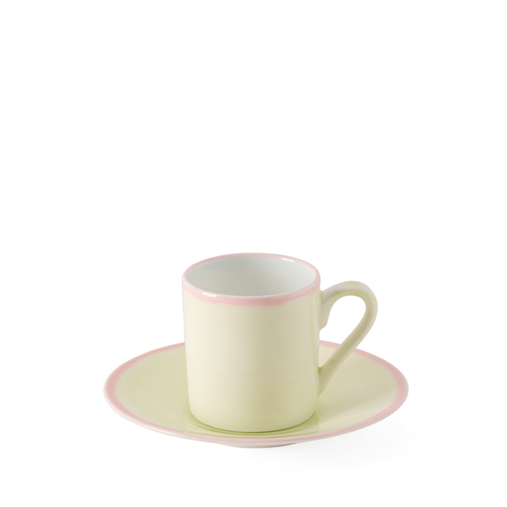Murrine Green Coffee Cup & Saucer