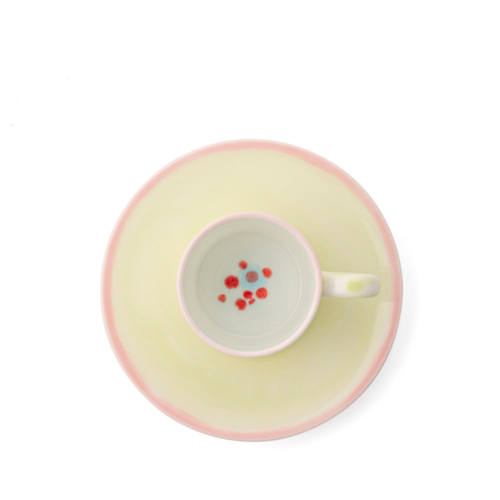 Murrine Green Coffee Cup & Saucer