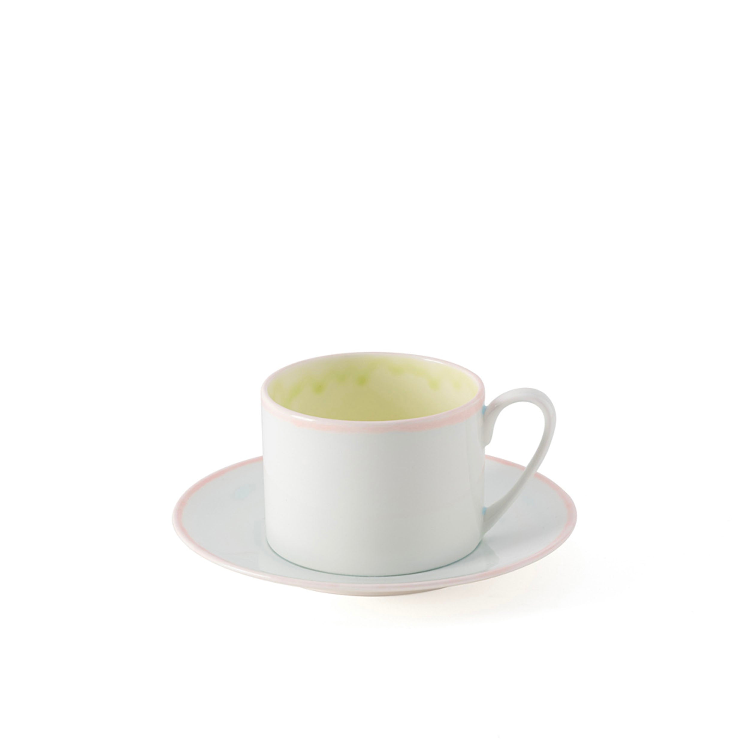 Murrine Green Teacup & Saucer