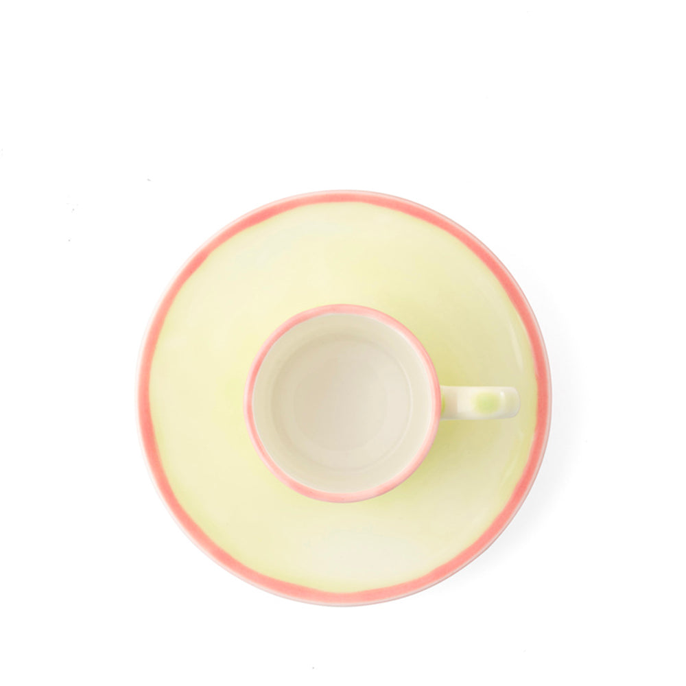Murrine Green Coffee Cup & Saucer