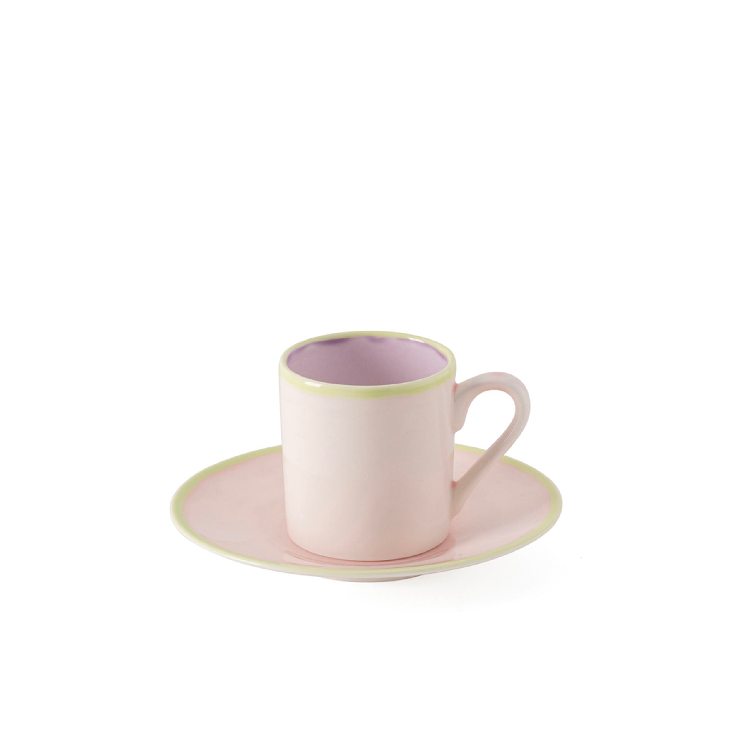 Murrine Lilac Straight Espresso Cup & Saucer