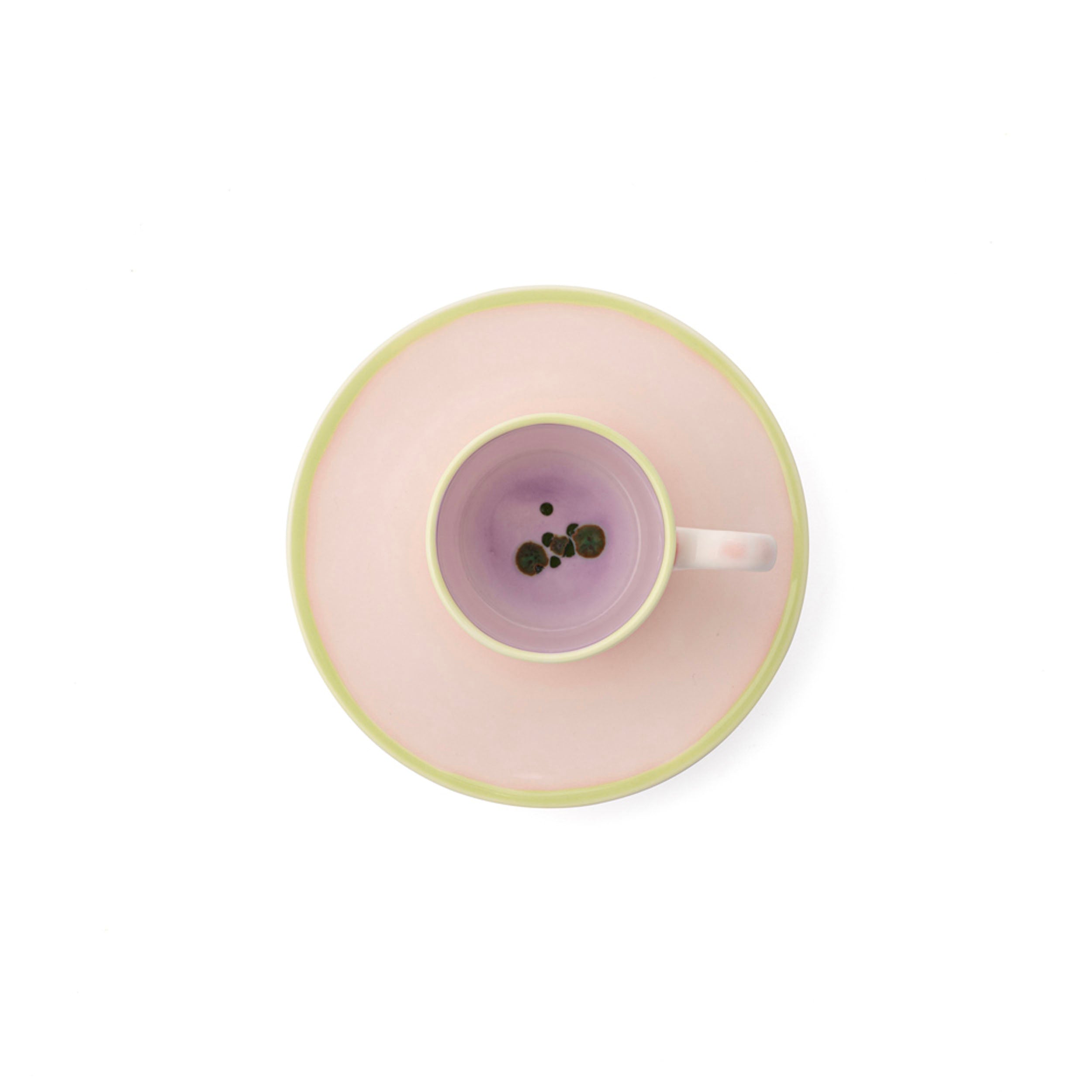 Murrine Lilac Straight Espresso Cup & Saucer