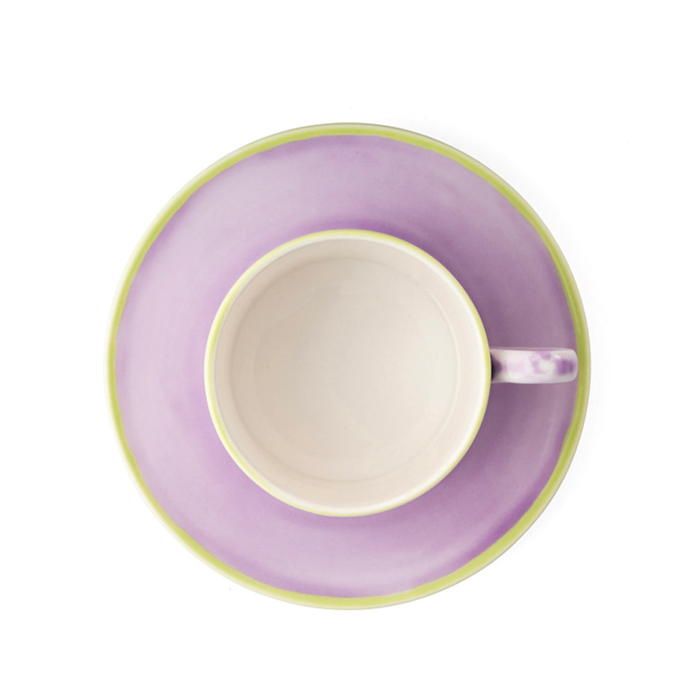 Murrine Lilac Teacup Cup & Saucer