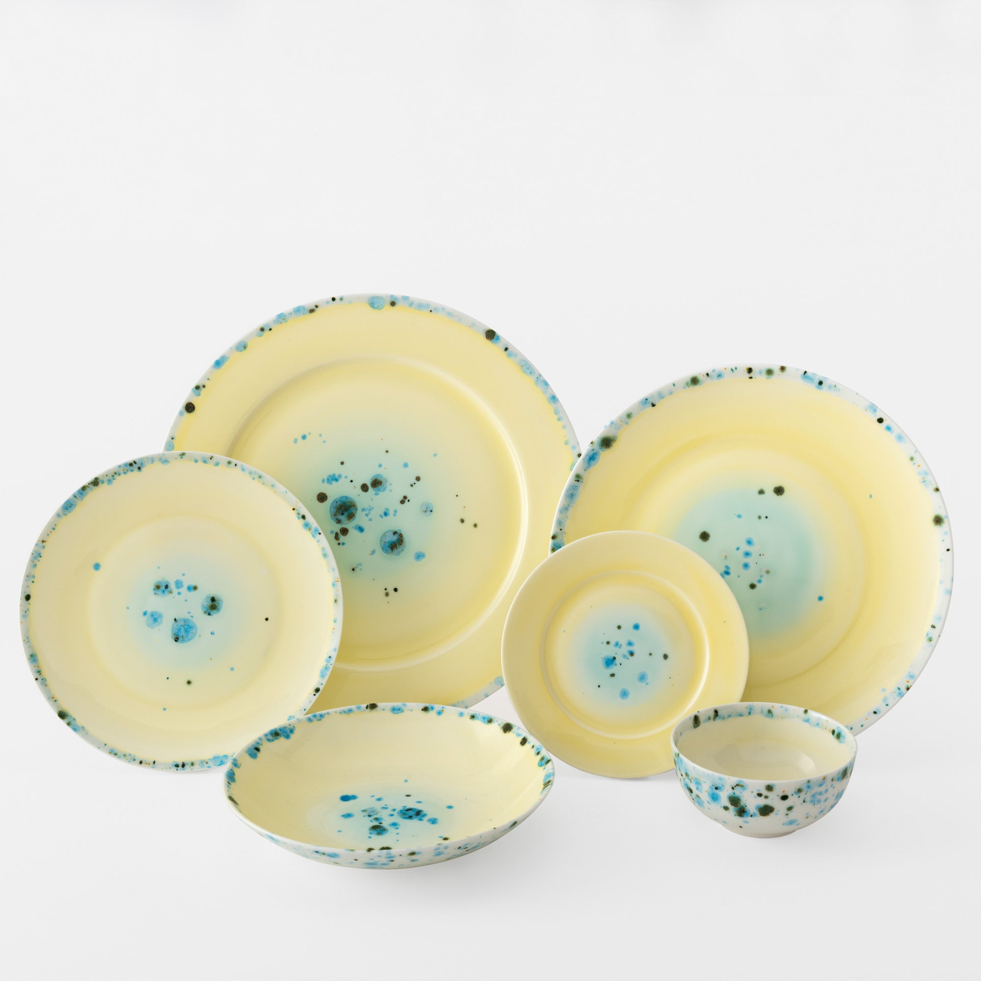 Murrine Yellow Dinner Set