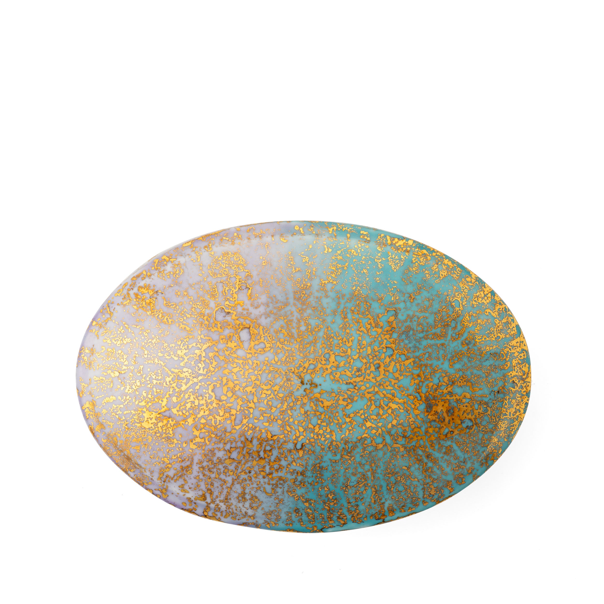 Purple Blue Oval Box