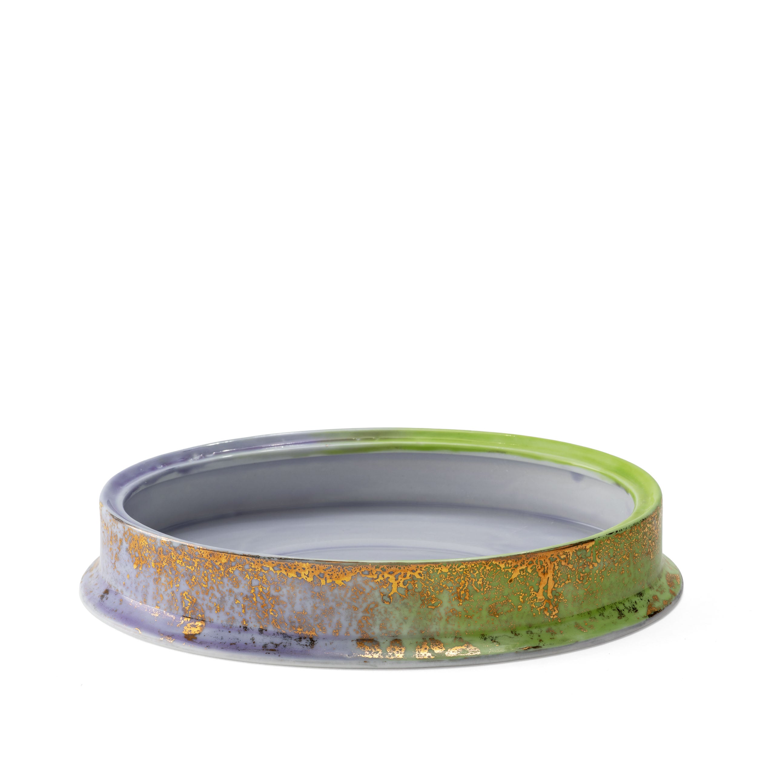 Purple Green Oval Box