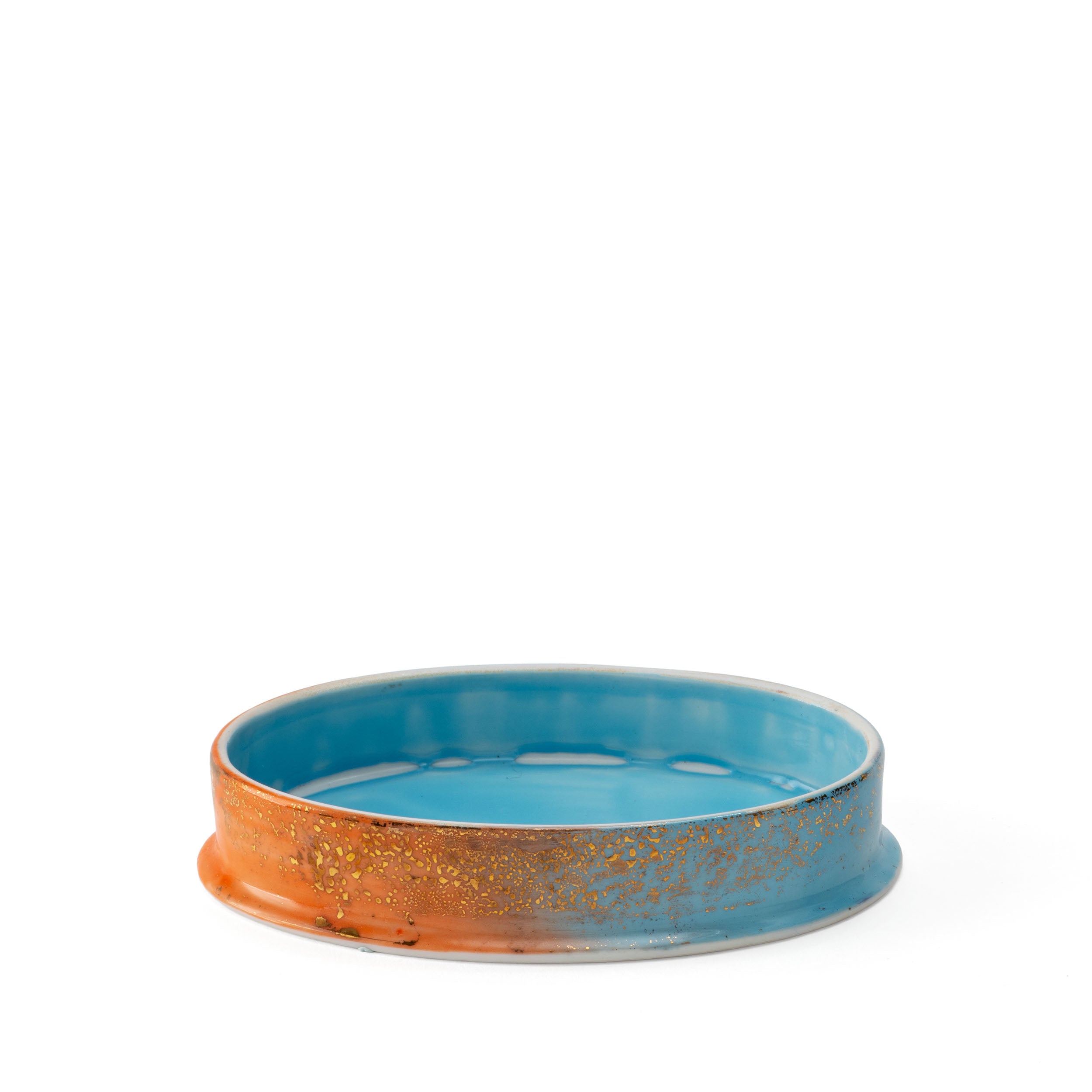 Orange Blue Small Oval Box