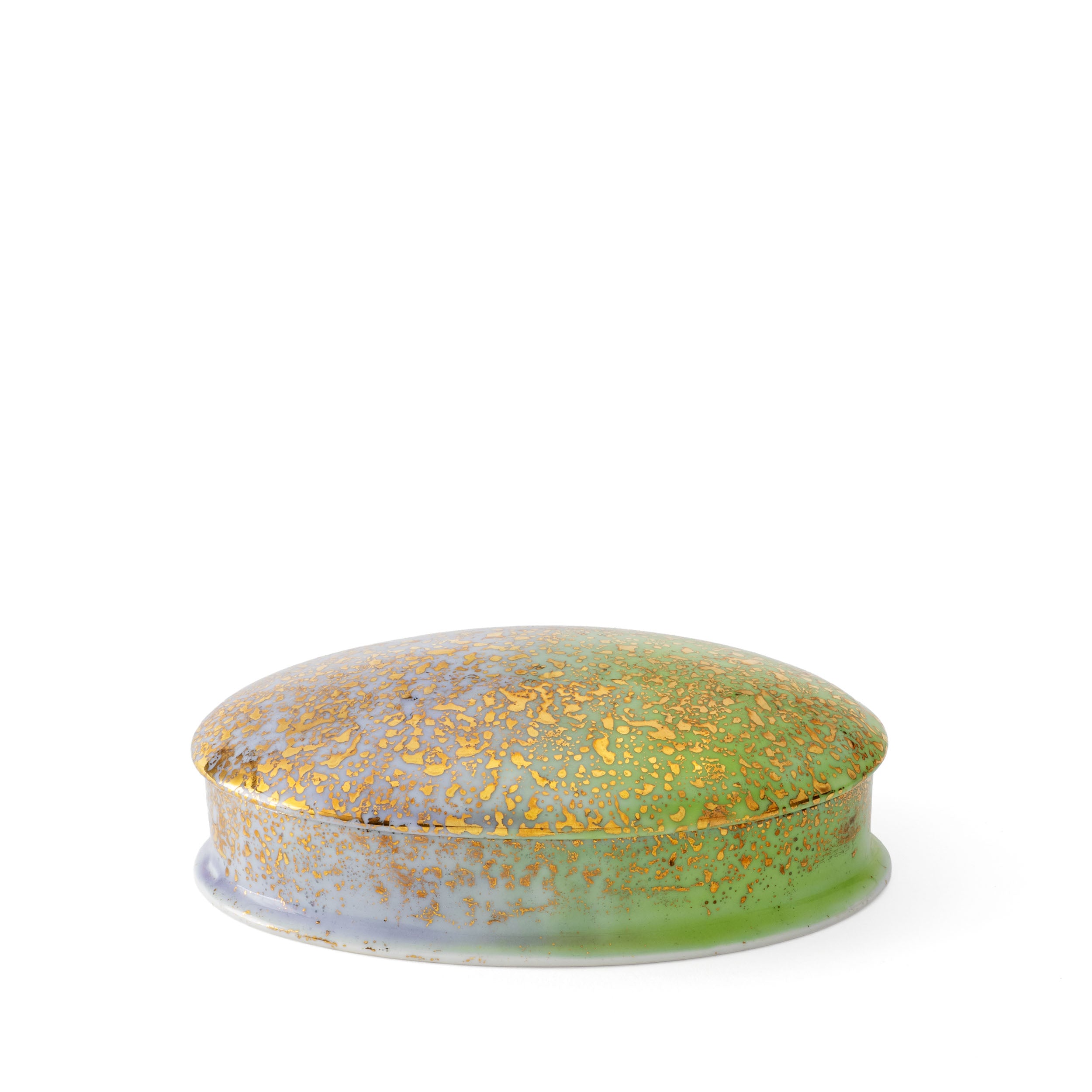 Purple Green Small Oval Box