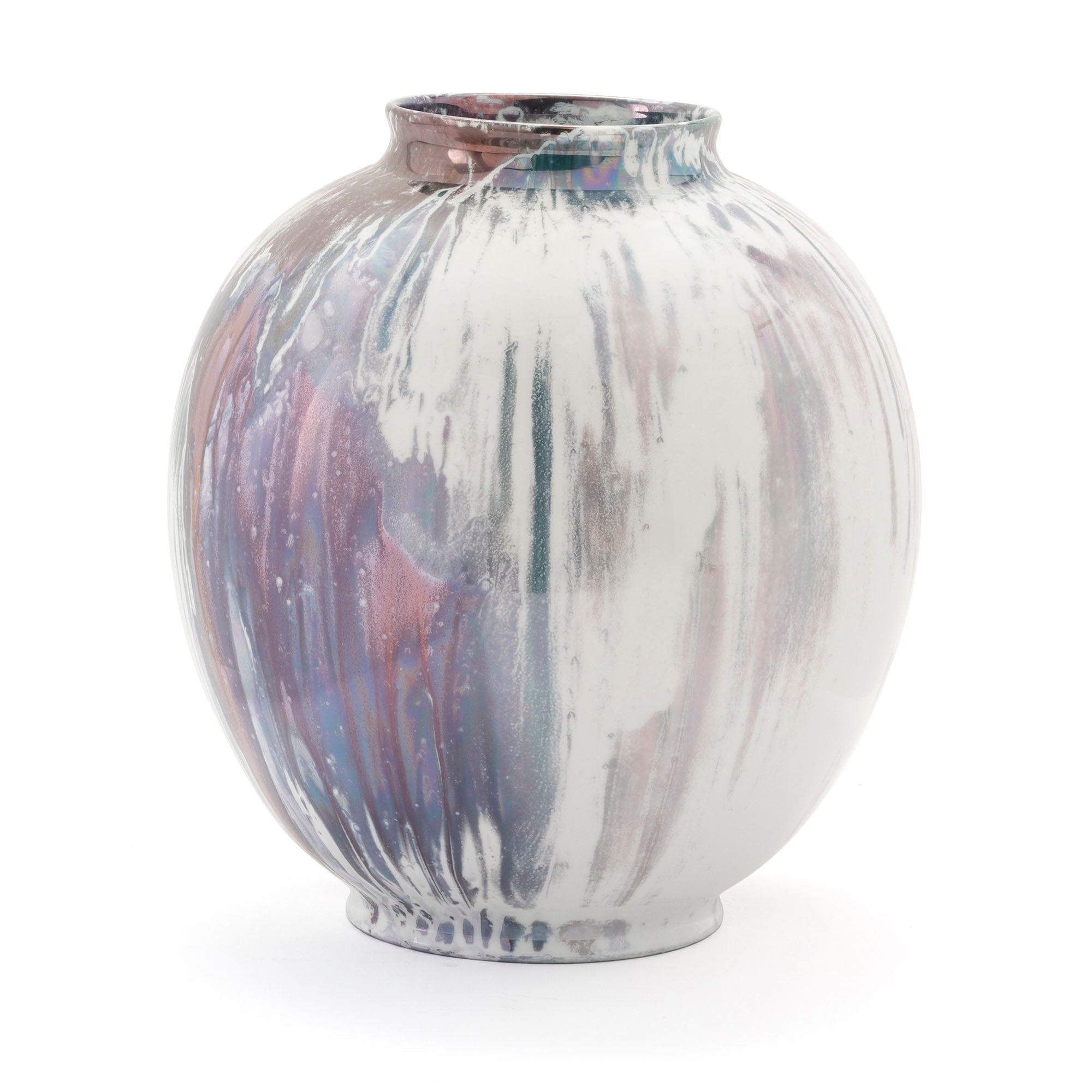 Pallas Vase Purple & White