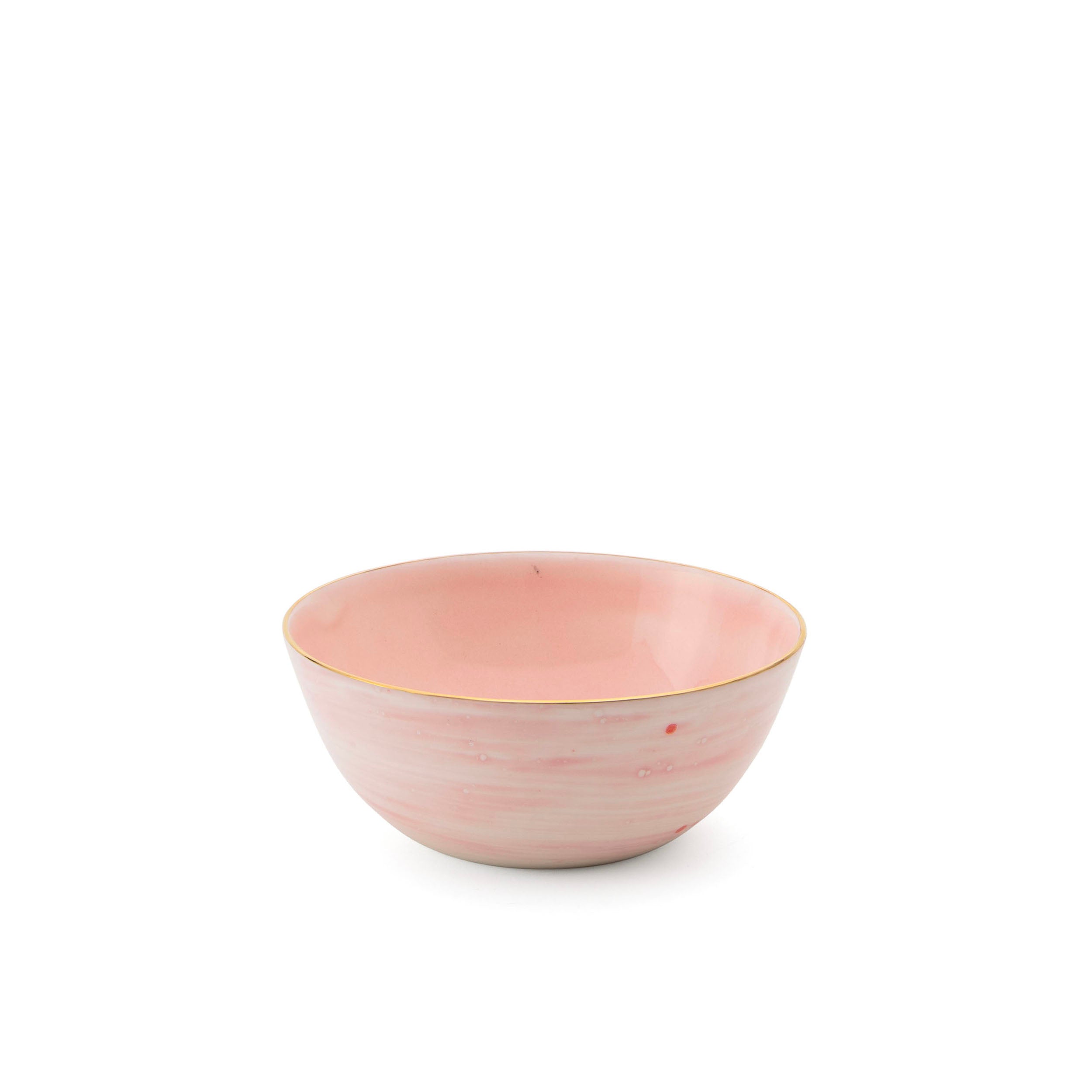 Pink Gold Fruit Bowl