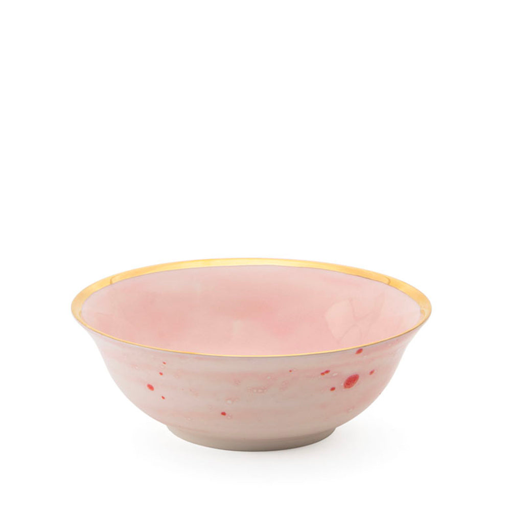 Pink Gold Salad Bowl