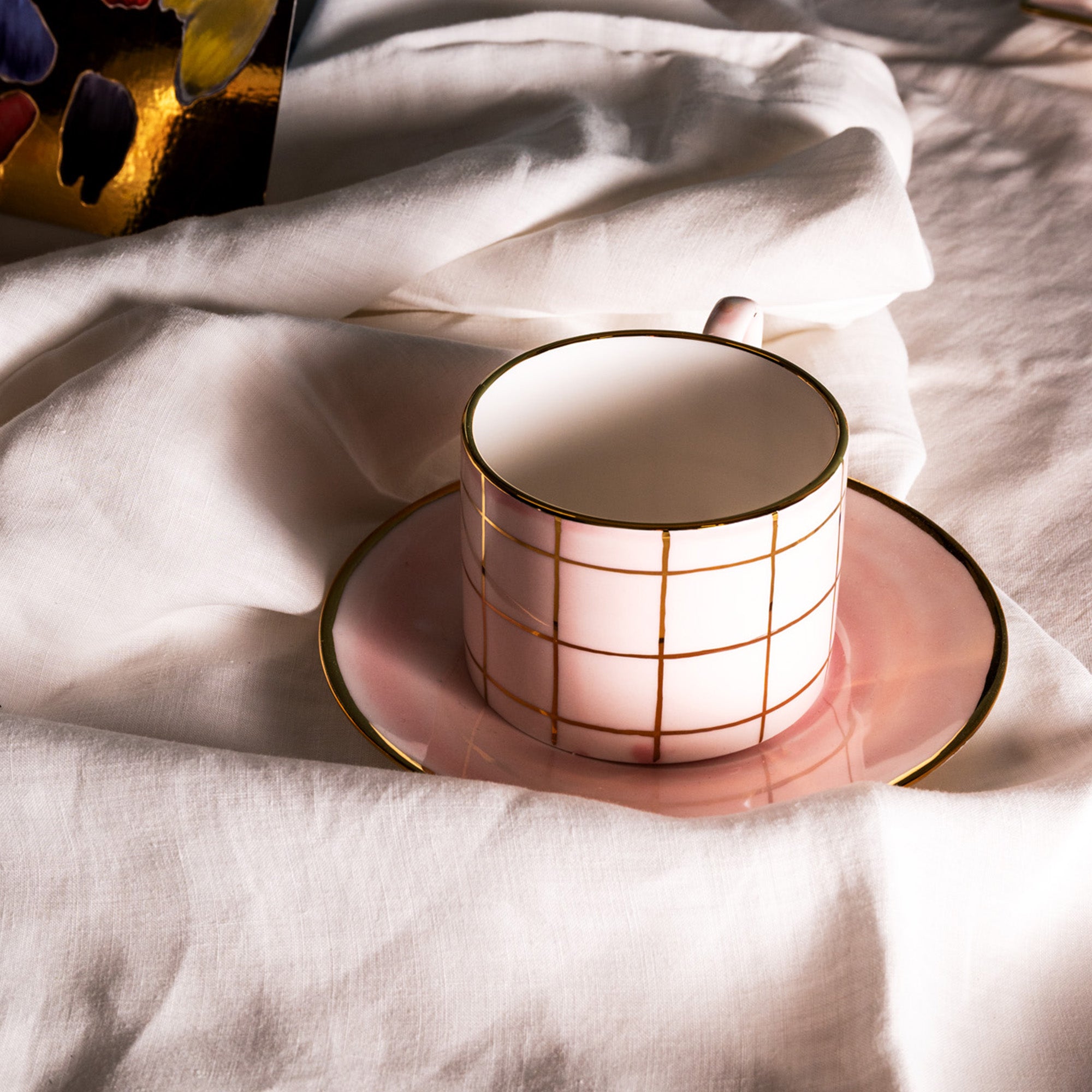 Alpine Pink Teacup & Saucer