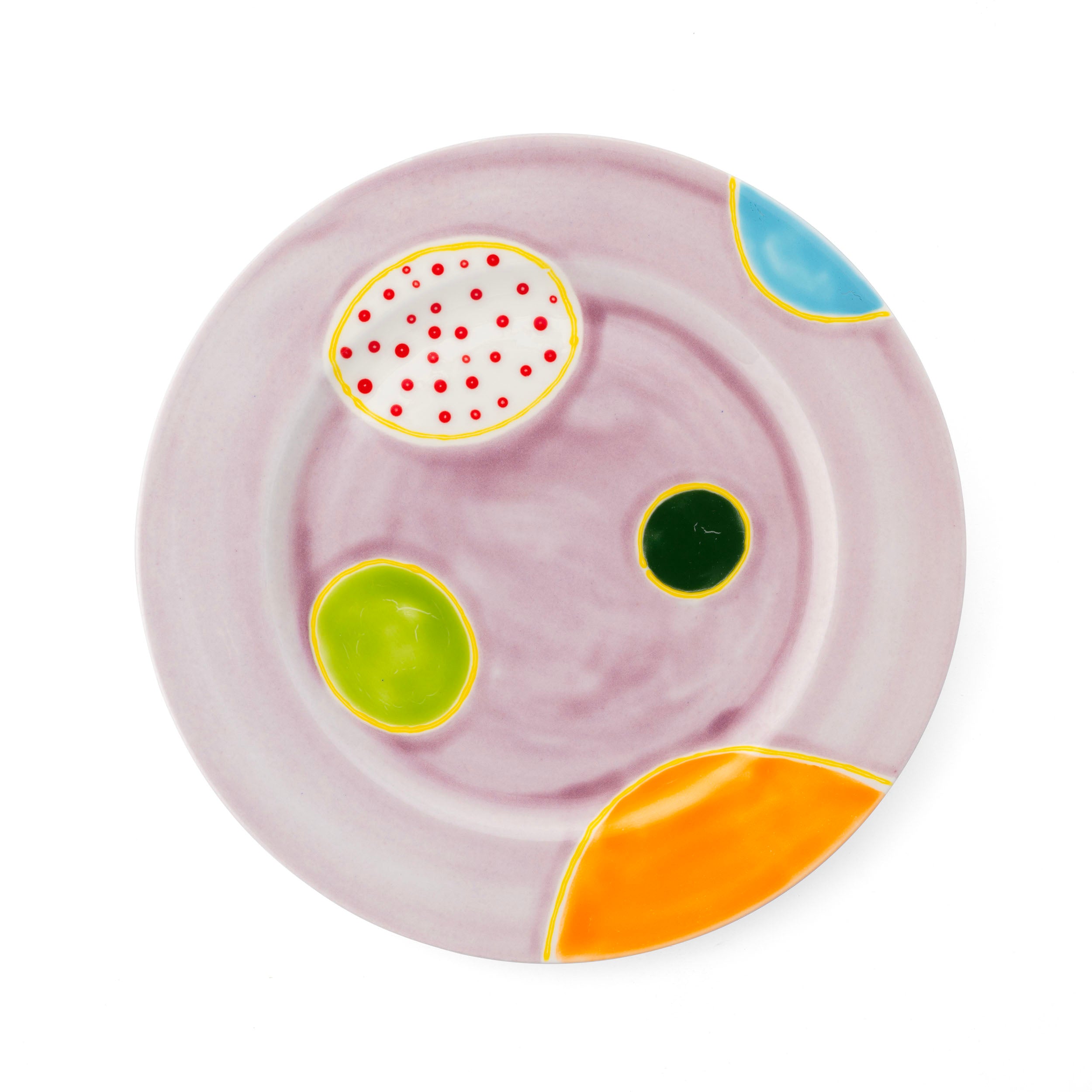 Plum Dinner Rim Plate