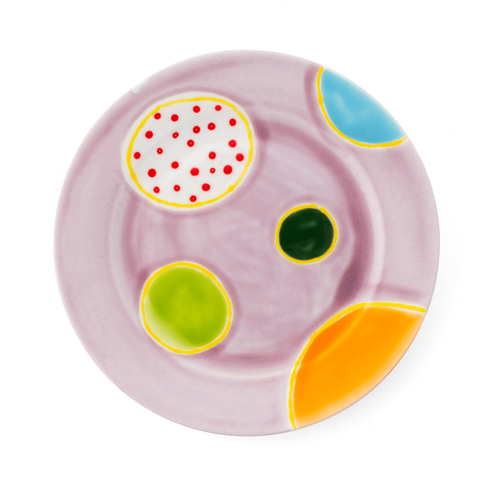 Plum Dessert Rim Plate