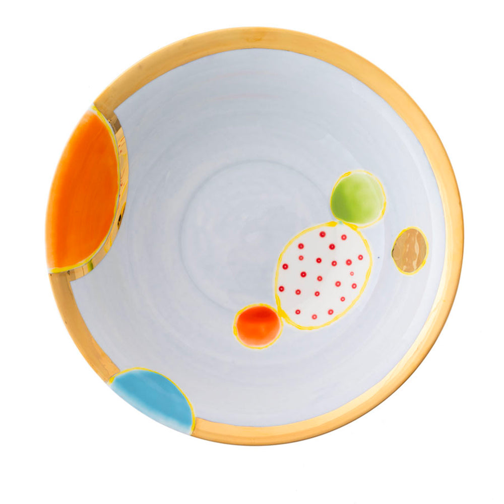 Plum Gold Salad Bowl