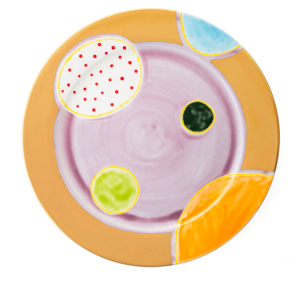 Plum Gold Rim Charger