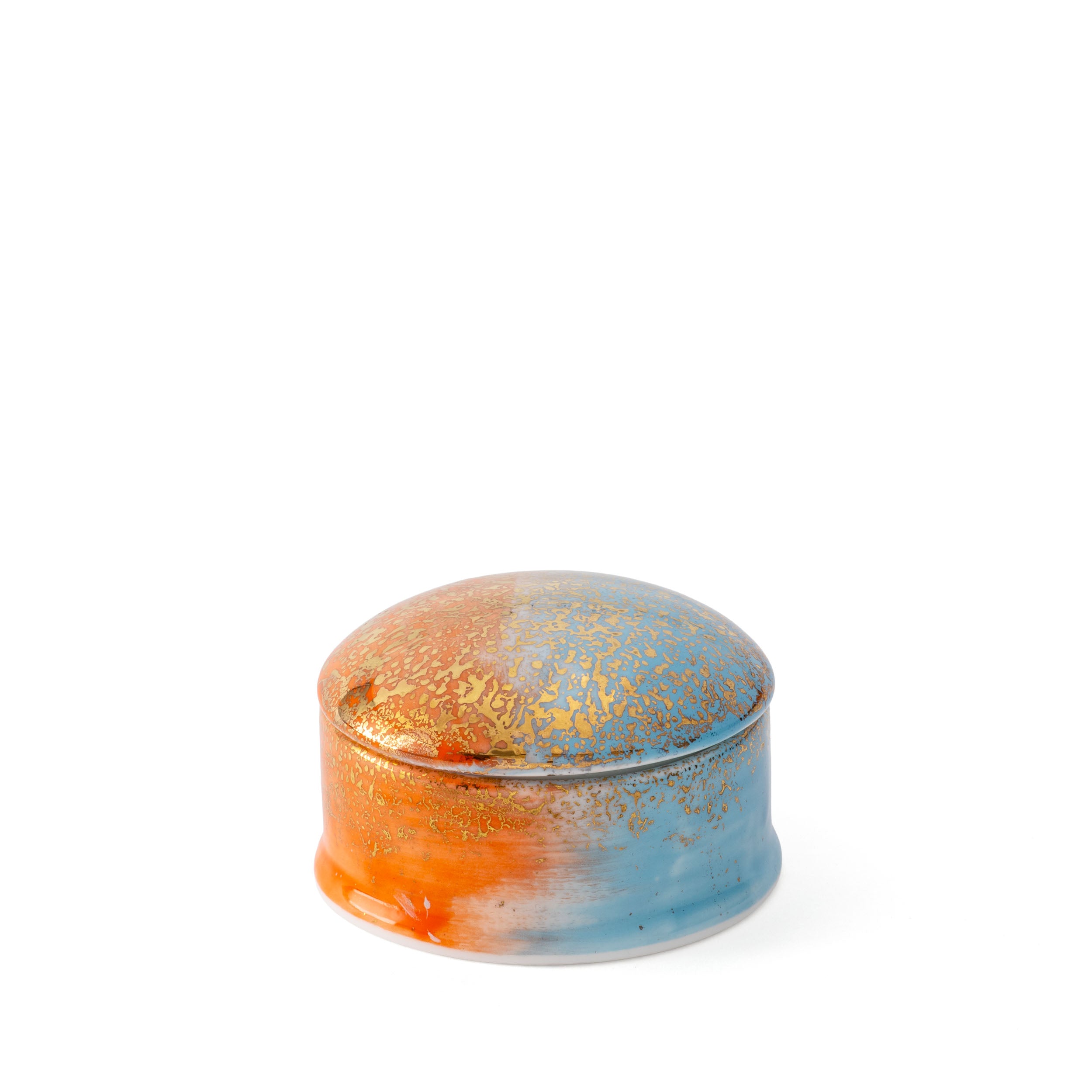 Orange Blue Round Box