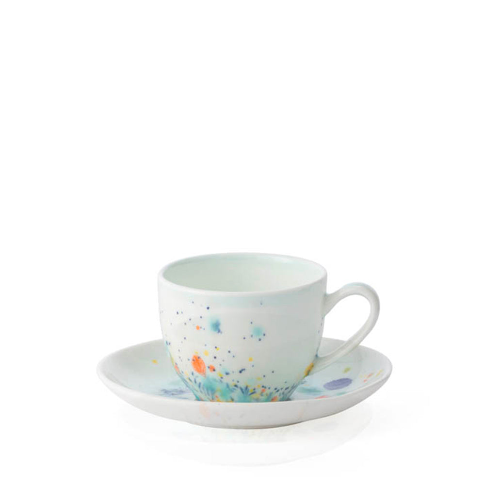 Seabed Blue Coffee Cup & Saucer
