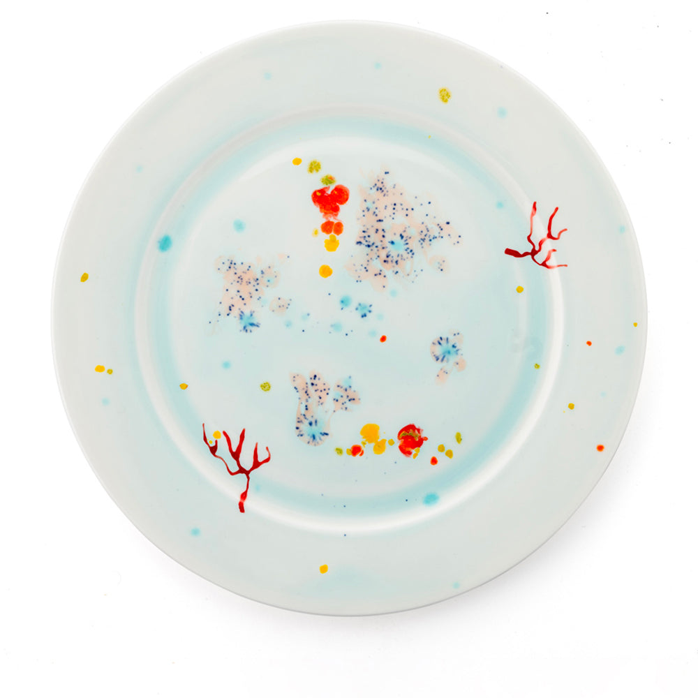 Seabed Blue Rim Charger