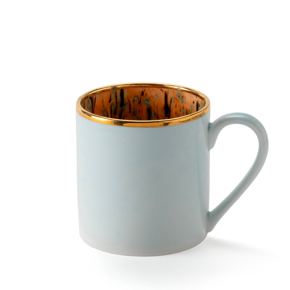 Tazza Blu Cielo con bordo dorato Brera Mugs