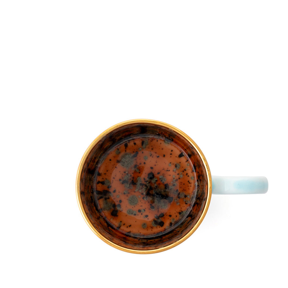 Tazza Blu Cielo con bordo dorato Brera Mugs