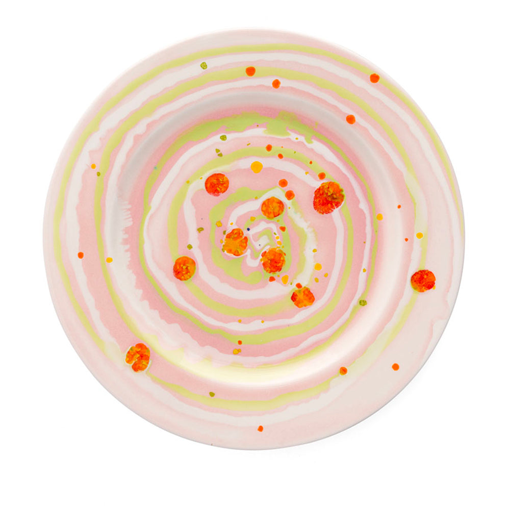 Spring Spiral Dinner Rim Plate