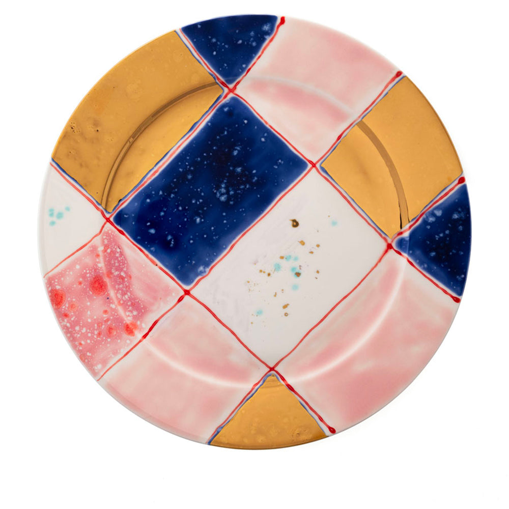Tartan Gold Rim Charger