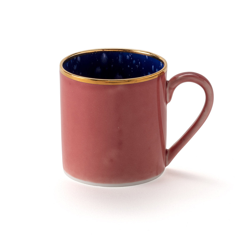Gold Rim Berry Large Mug