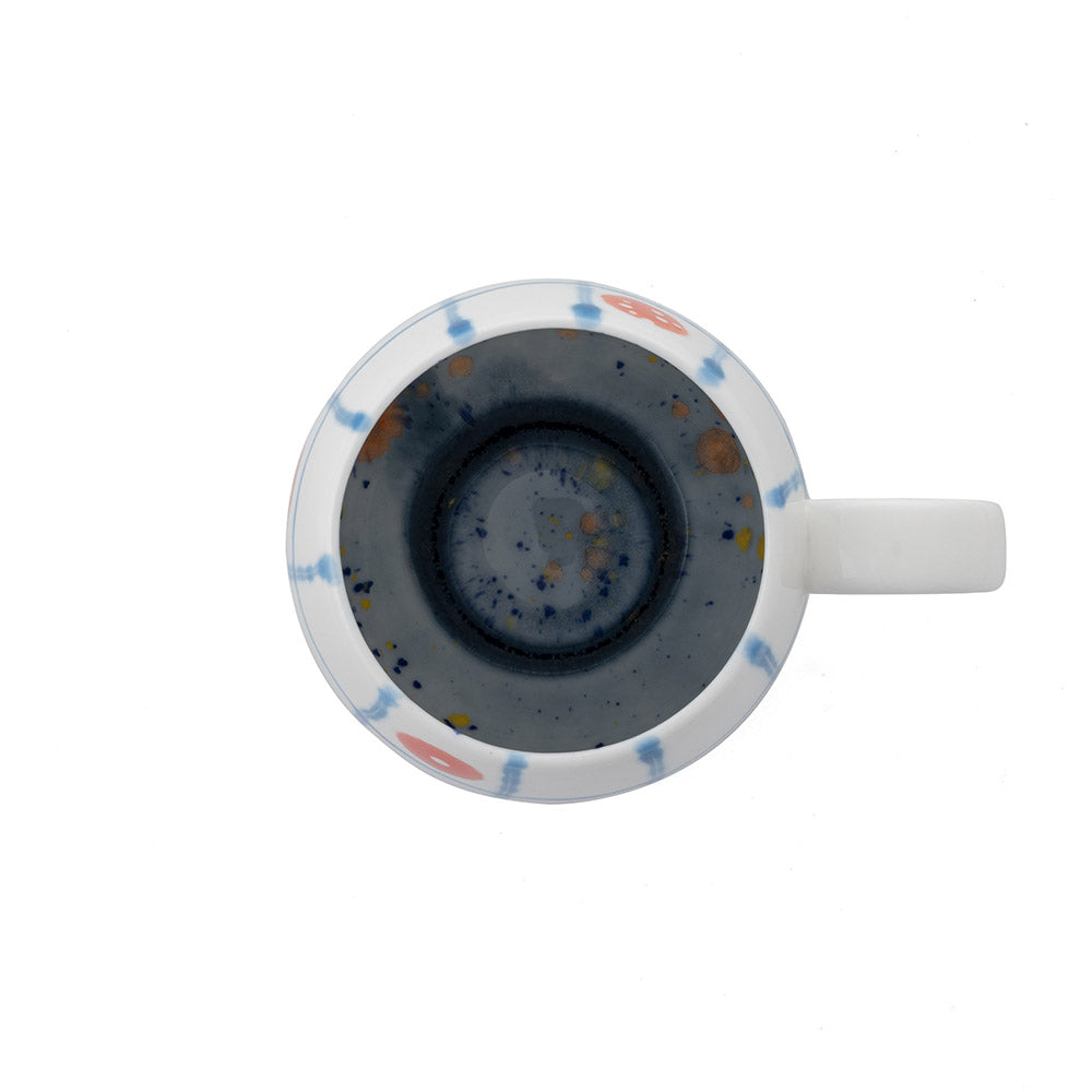 Blue Net Chubby Mug